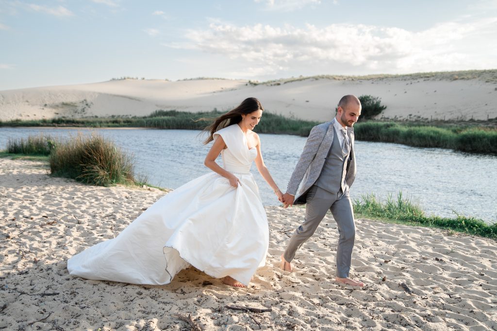 séance day after couple au courant d'Huchet à Moliets dans les Landes