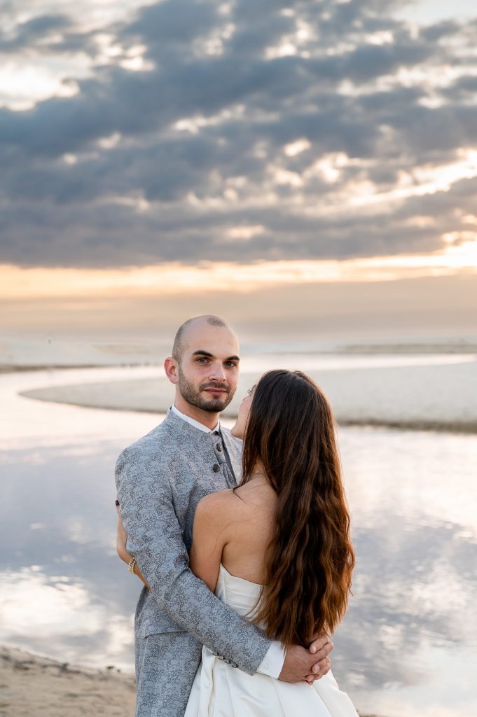 photo couple mariage ambiance naturelle et sauvage Landes Moliets