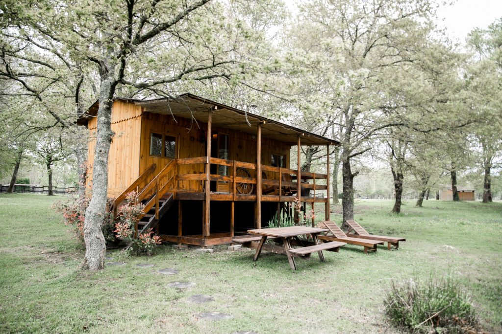 hébergement cabane en bois lieu de mariage dans les Landes