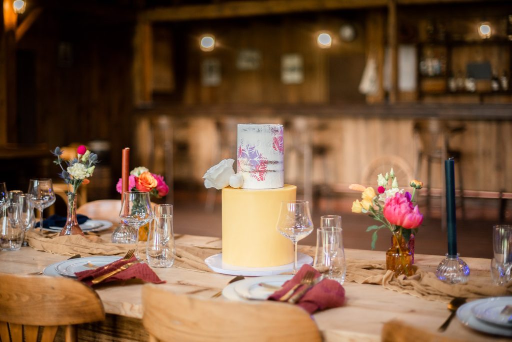 wedding cake coloré