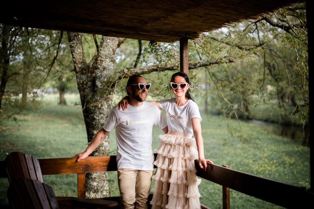 photo de couple chill lendemain de mariage