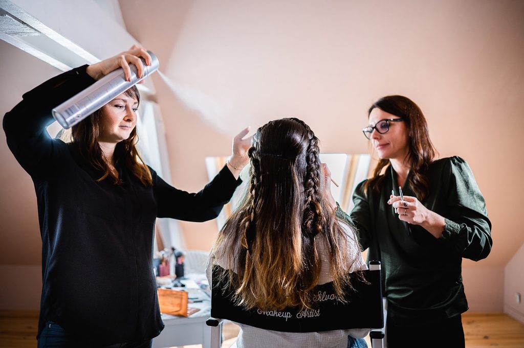 coiffure maquillage mariée préparation mariage château Landes Gironde