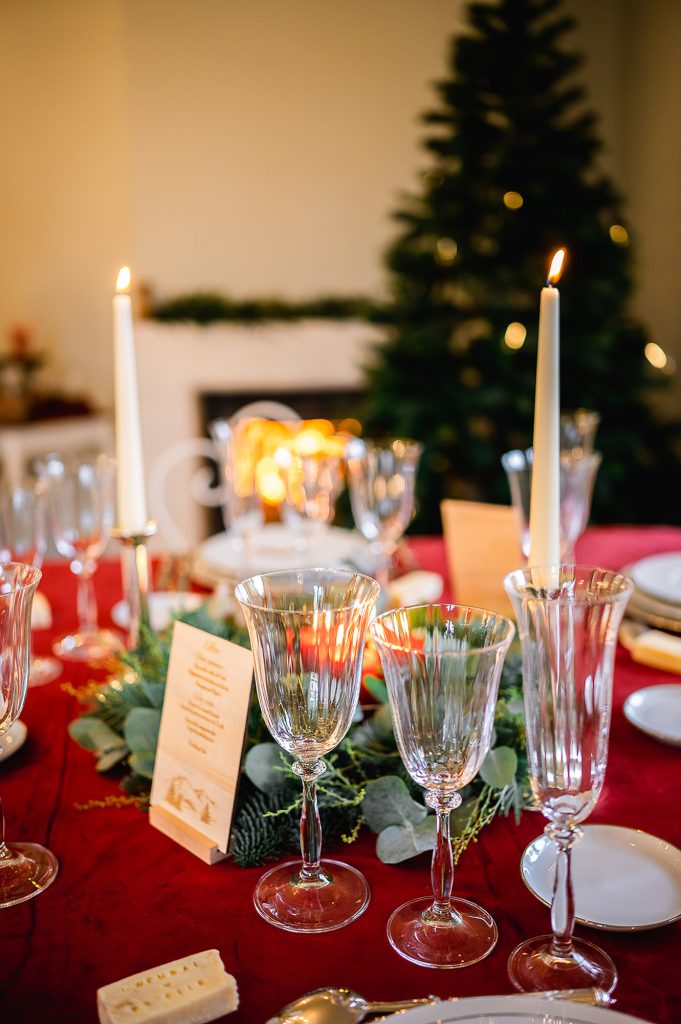 décoration table mariage hiver ambiance chaleureuse bougies et verrerie Landes