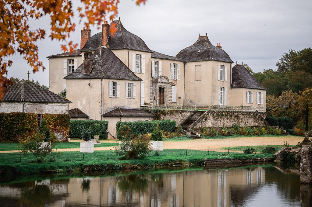 château mariage automne extérieur domaine élégant Landes Gironde