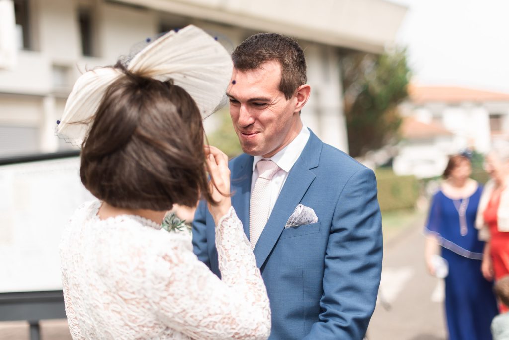 photographe mariage Mimizan moment complice couple extérieur