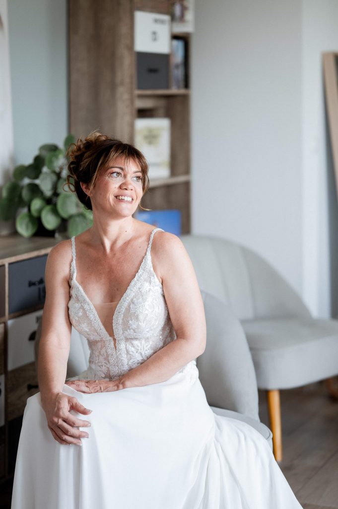 portrait de la mariée dans les Landes