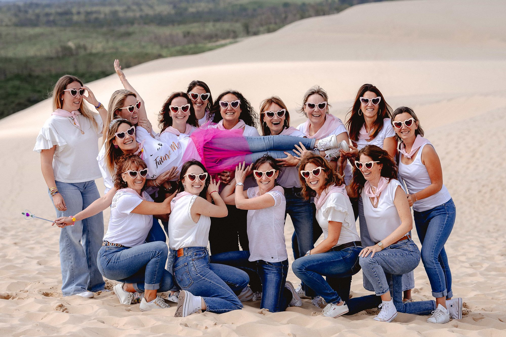 photographe evjf landes fun naturel