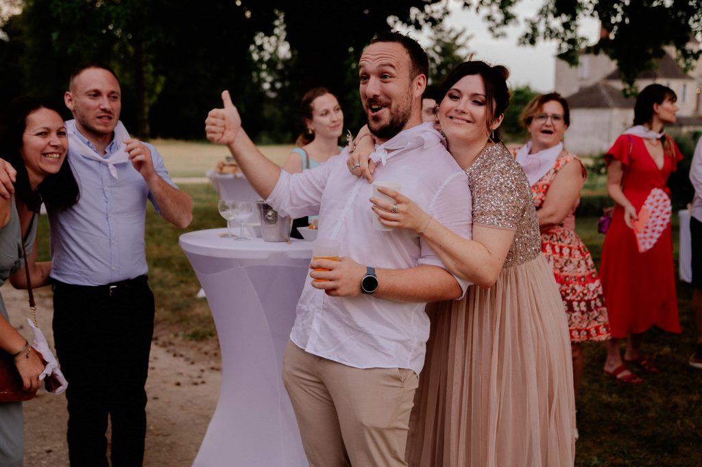 Ambiance pendant le vin d'honneur du mariage