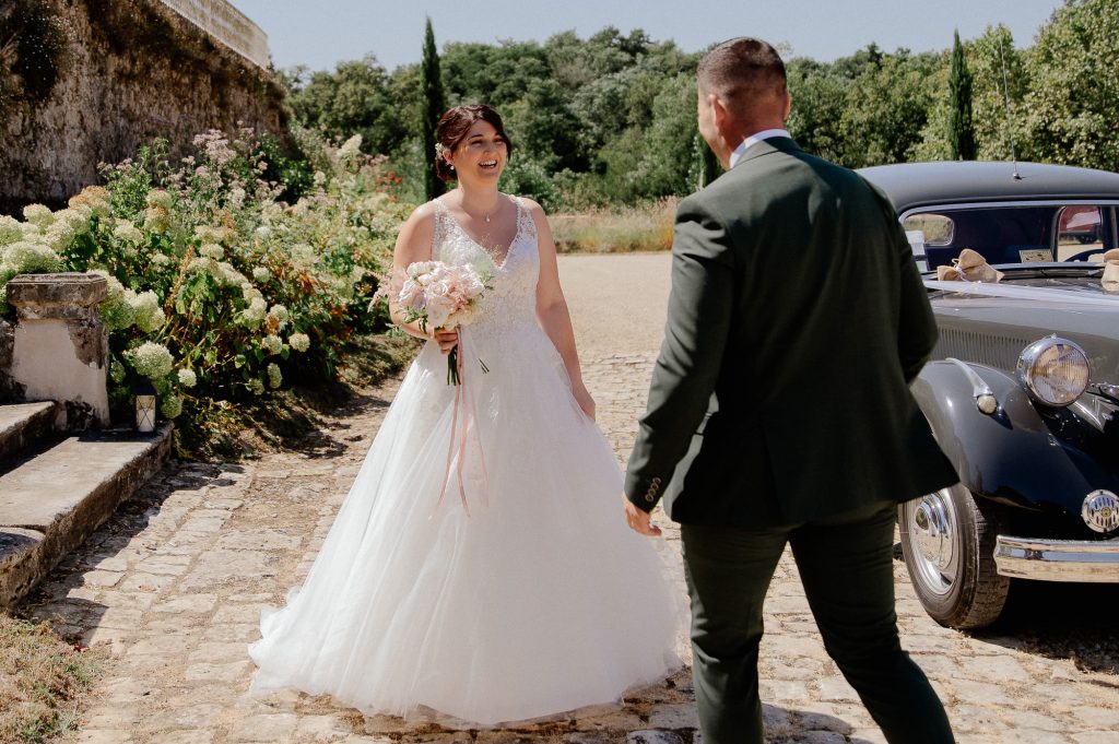 Découverte des mariés au château de Campet dans les Landes