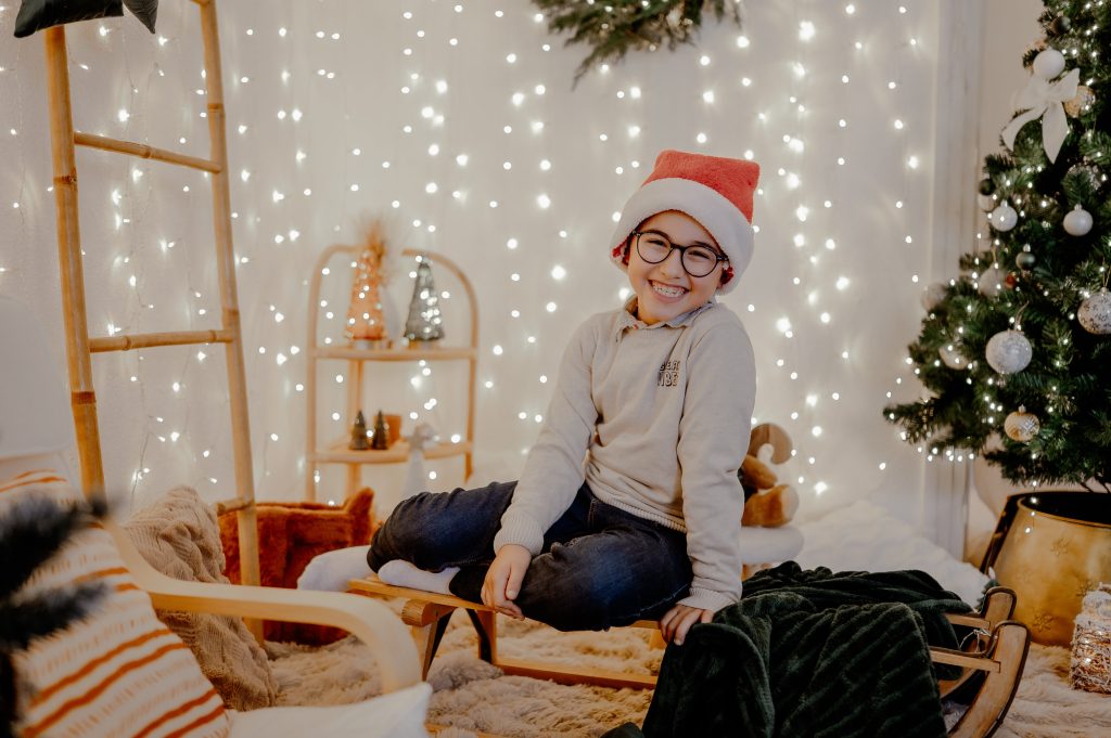 Mini-séance photo de Noël en famille dans les Landes