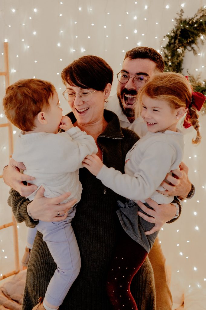 Mini-séance photo de Noël en famille dans les Landes